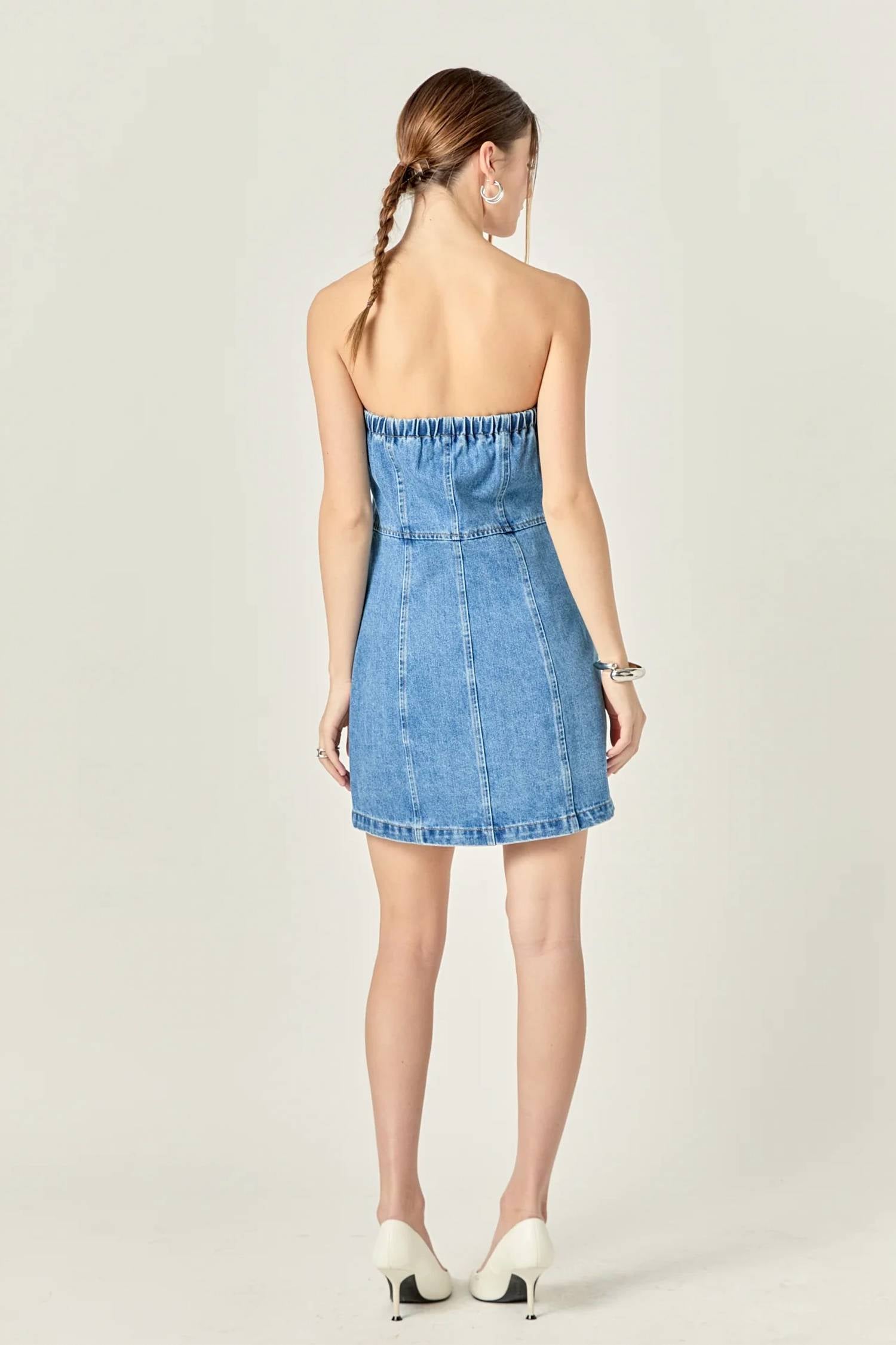 English Factory - Zandra Tube Mini Dress