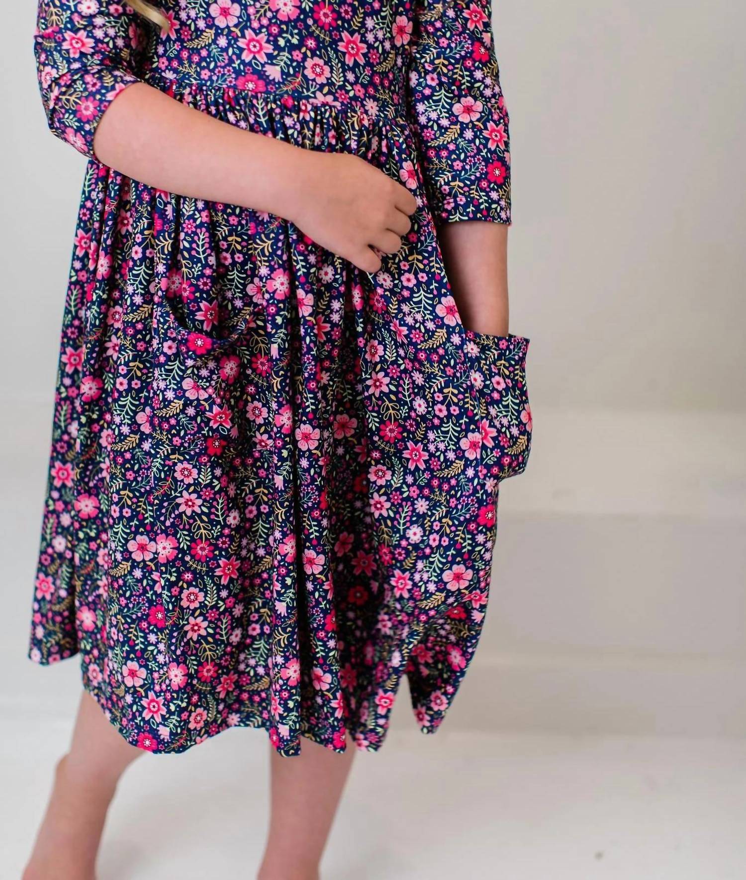 Mila & Rose - Flower Farm 3/4 Pocket Twirl Dress