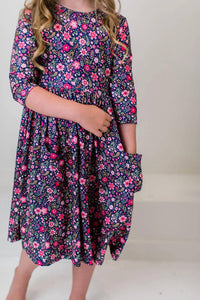 Mila & Rose - Flower Farm 3/4 Pocket Twirl Dress