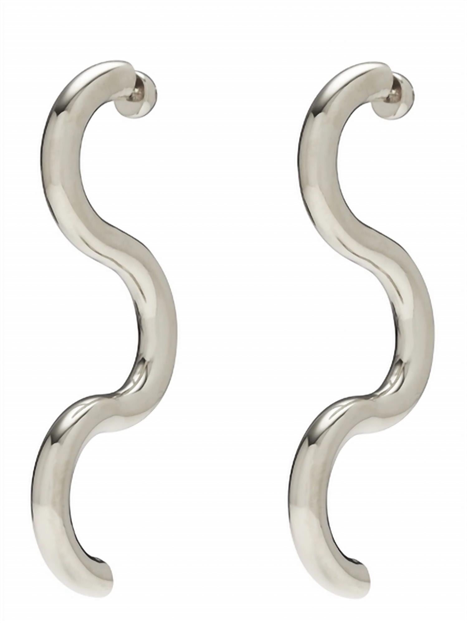 Lady Grey - Women's Serpentine Earrings