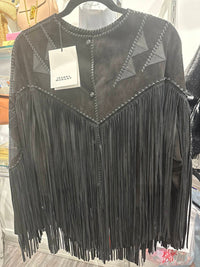 Isabel Marant - Pre-loved Women's Dolci Suede Fringe Jacket