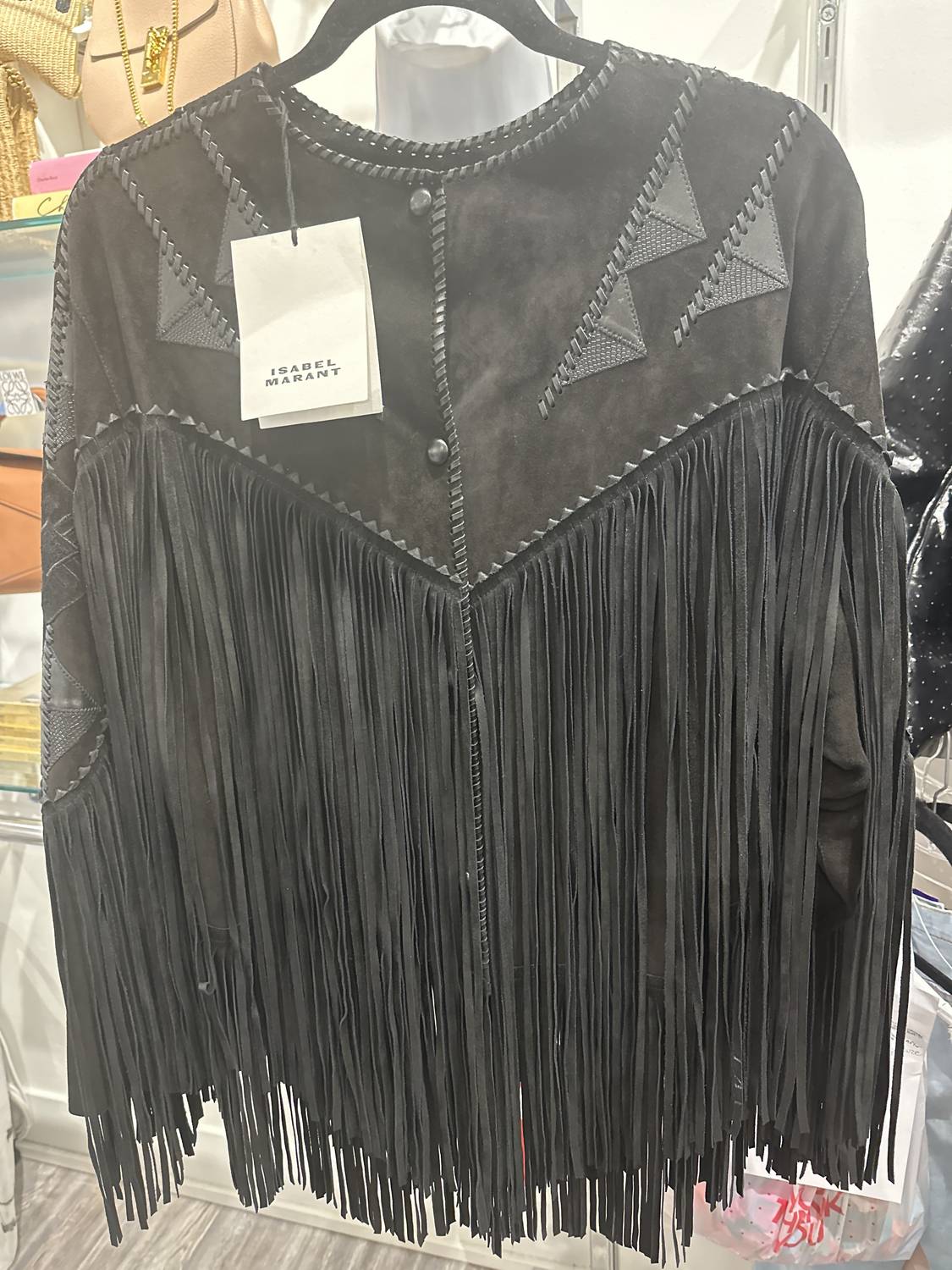 Isabel Marant - Pre-loved Women's Dolci Suede Fringe Jacket
