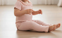 Makemake Organics - Girls Organic Lace Collar Onesie & Tights Set