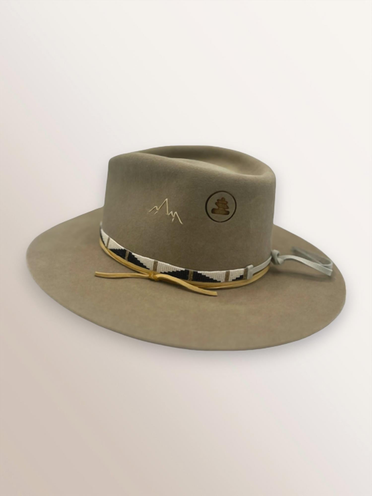 JW Bennett Men's Cloudveil Hat Band in sahara - men's hat - alternate view