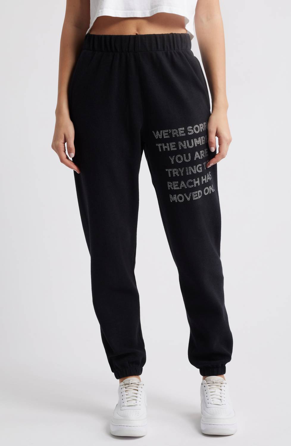 BOYS LIE Mac Slim Sweatpants in black 1 - women's pants