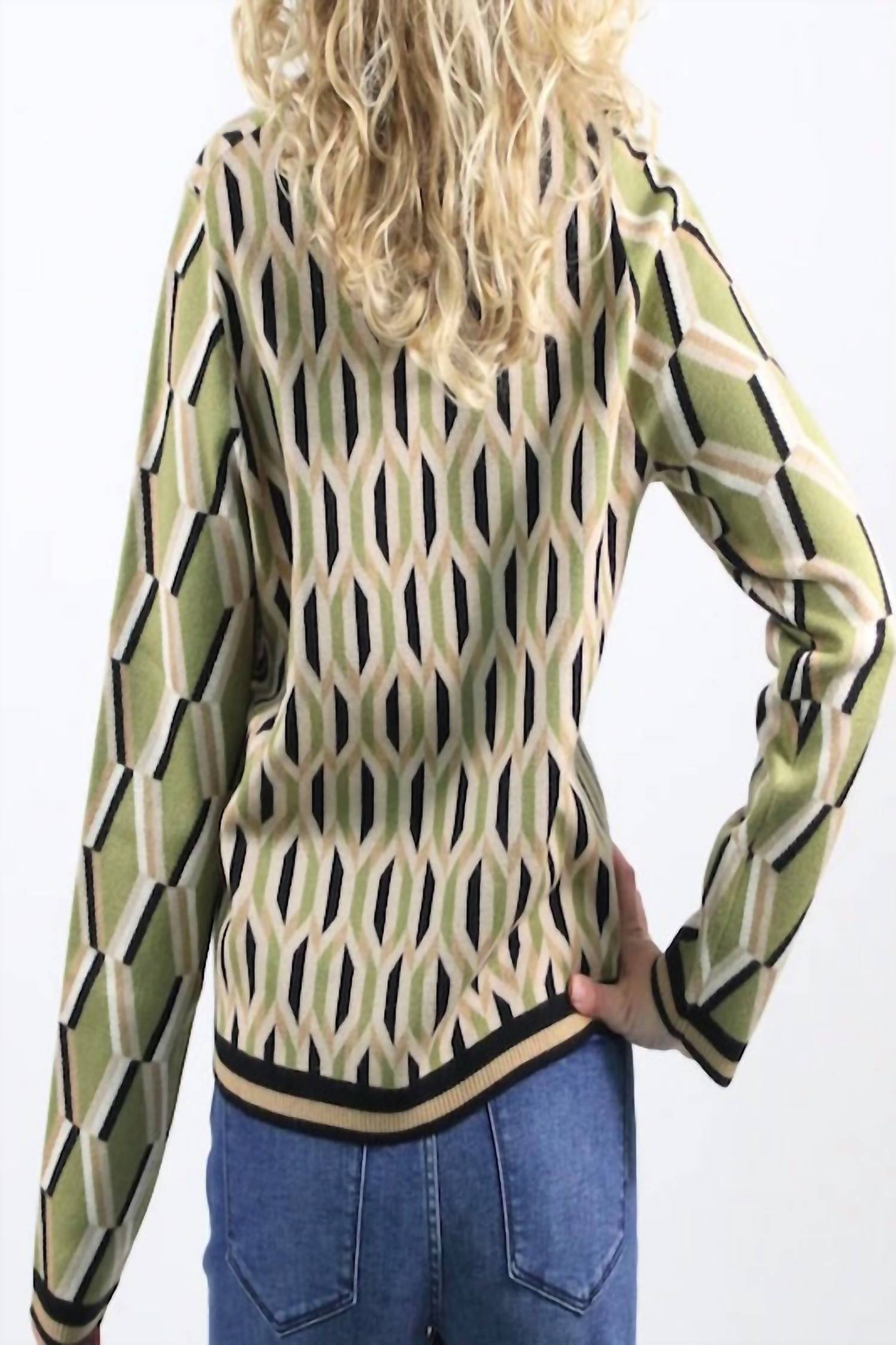 Thml - Geometric Pattern Knit Sweater
