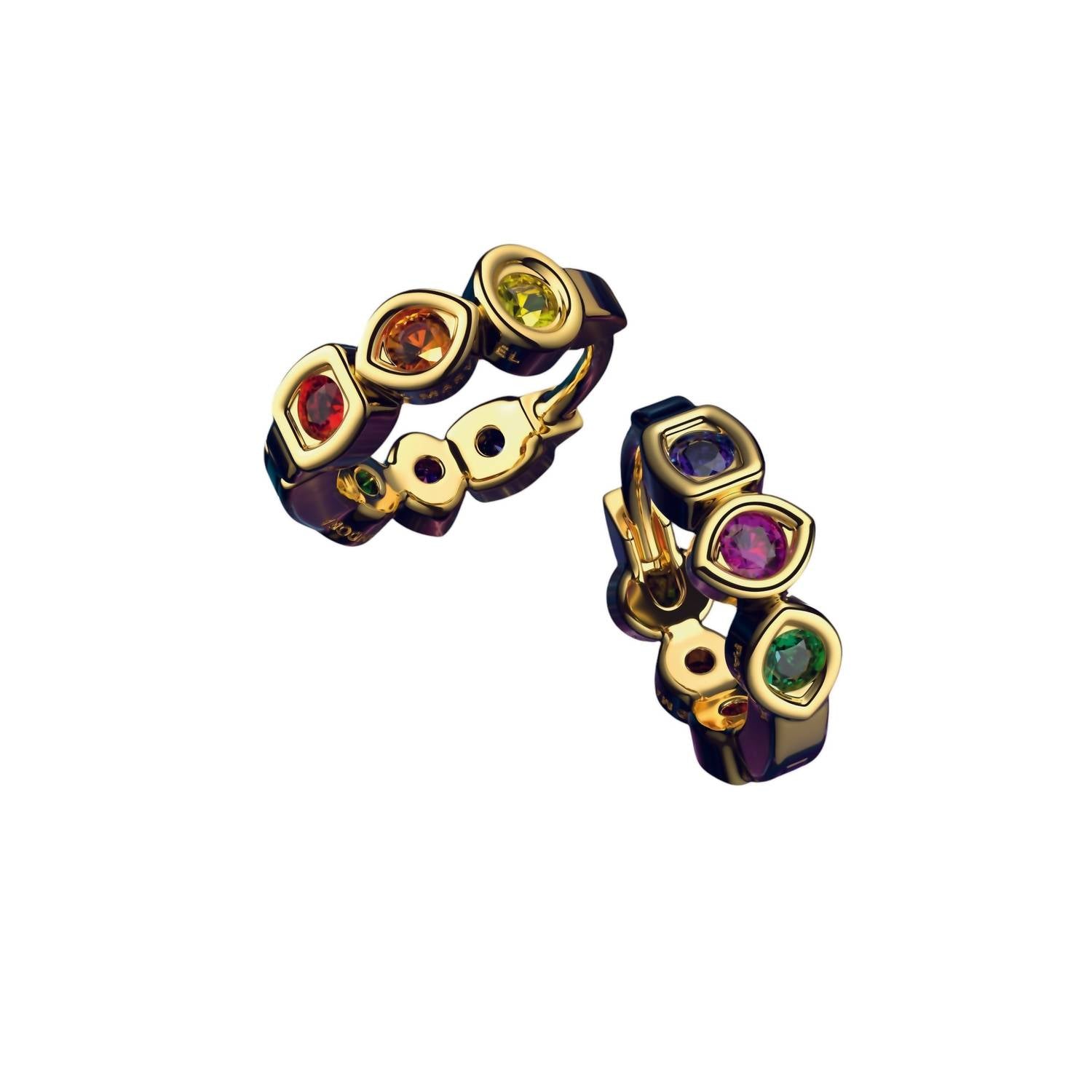 Pandora - Women's Marvel Infinity 14k Hoop Earrings