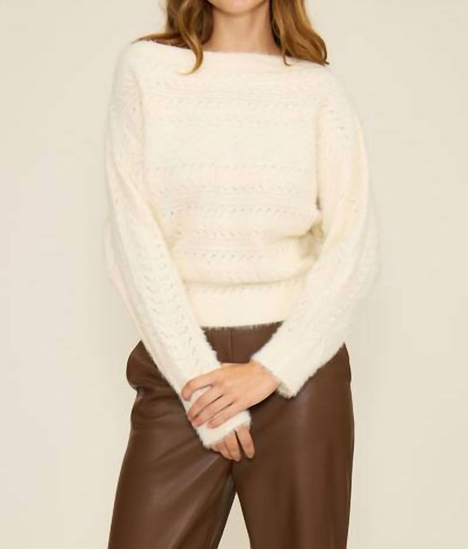 Lucy Paris - Carol Cable Knit Sweater