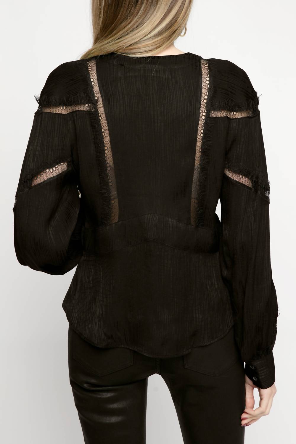 Iro - Bahri Lace Inset Top