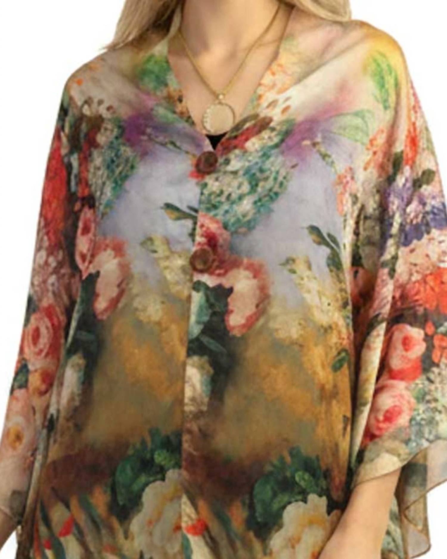 Magic Scarf - Sunset Floral Shawl