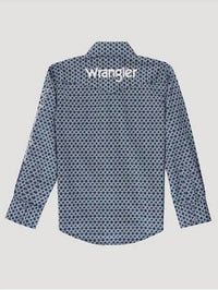 Wrangler - Boy's Logo Long Sleeve Snap Shirt