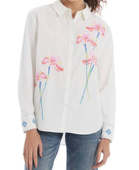 Allison New York - embroidered bella shirt