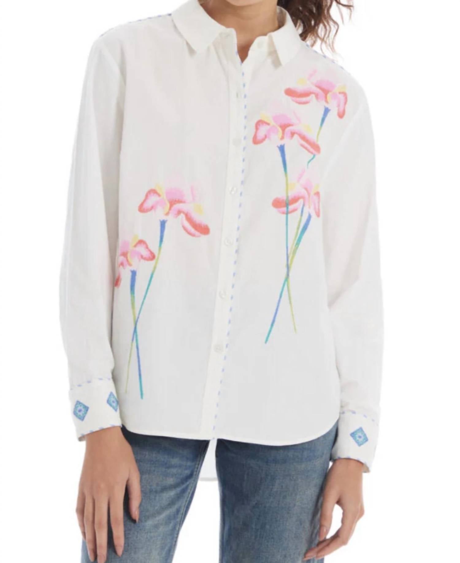 Allison New York - embroidered bella shirt