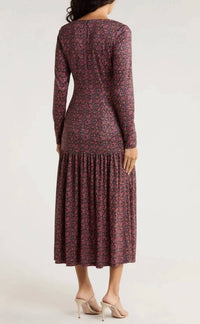 Hutch - Chase Long Sleeve Midi Tiered Dress