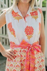 VICTORIA DUNN Folly Mini Dress in bright marigold - women's dress - alternate view
