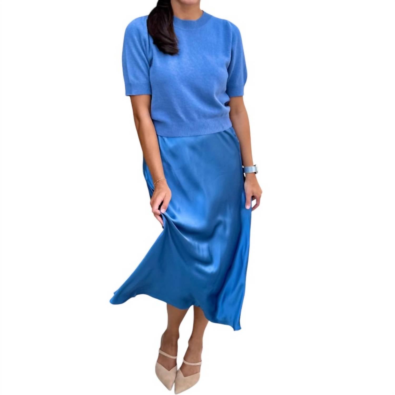 Rose & Crown - Satin Midi Skirt