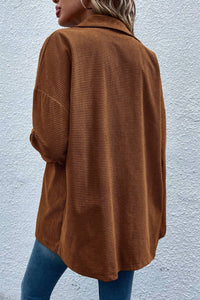 Dear Lover - Textured Flap Pocket Shacket