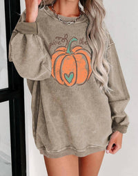 Thomas & Co - Give Thanks Corded Crewneck Sweatshirt