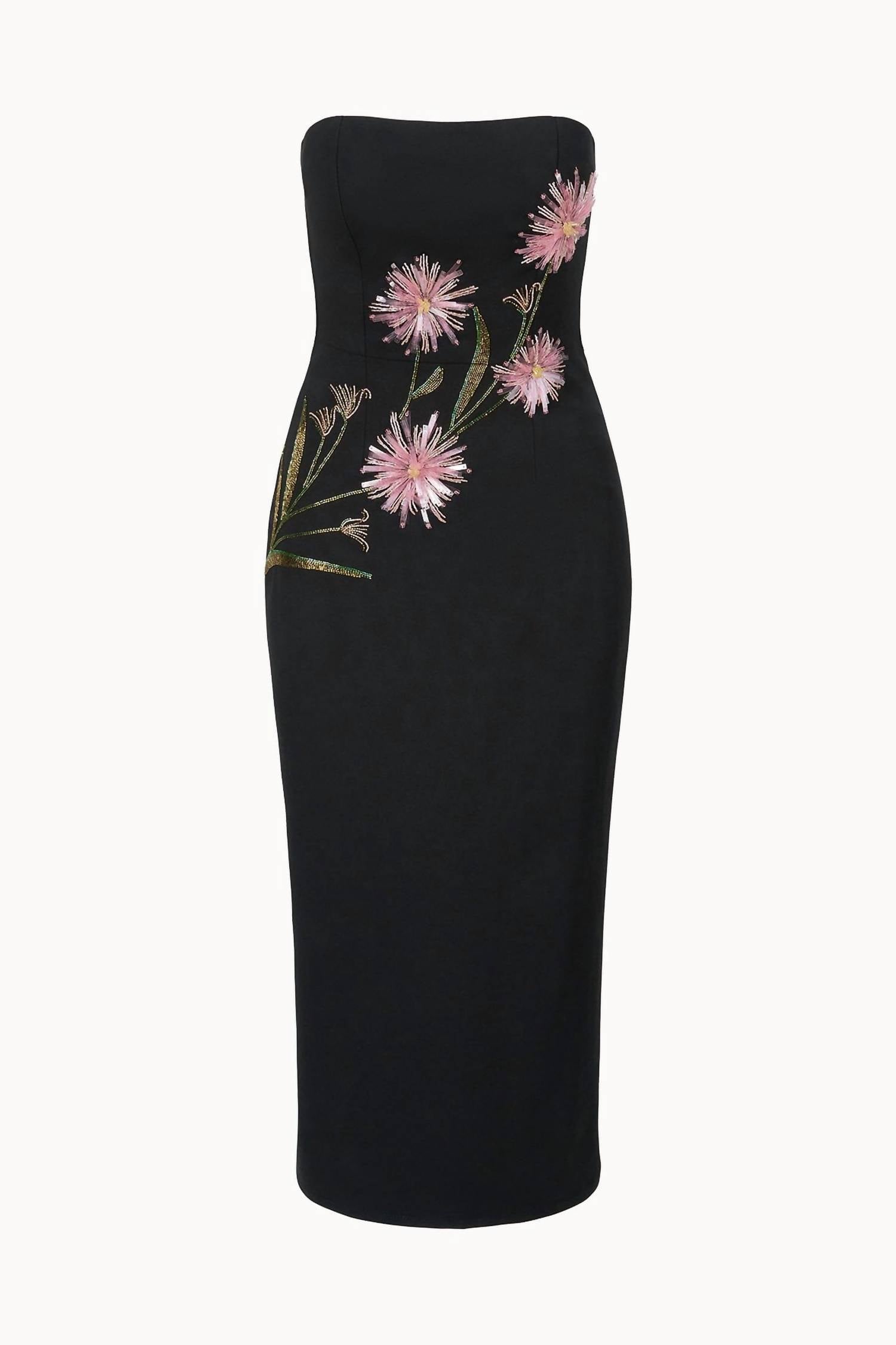 Staud - Brooke Strapless Midi Dress