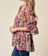 Lovely Melody - Amelias Ruffle Floral Top