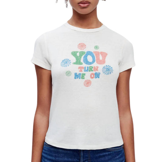 Re/Done - 90'S BABY "YOU TURN ME ON" TEE