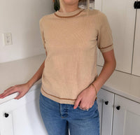 Pinch - Tessa Wool Knit Short Sleeve Top