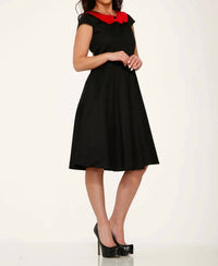 Orchid Bloom - Collar Swing Dress