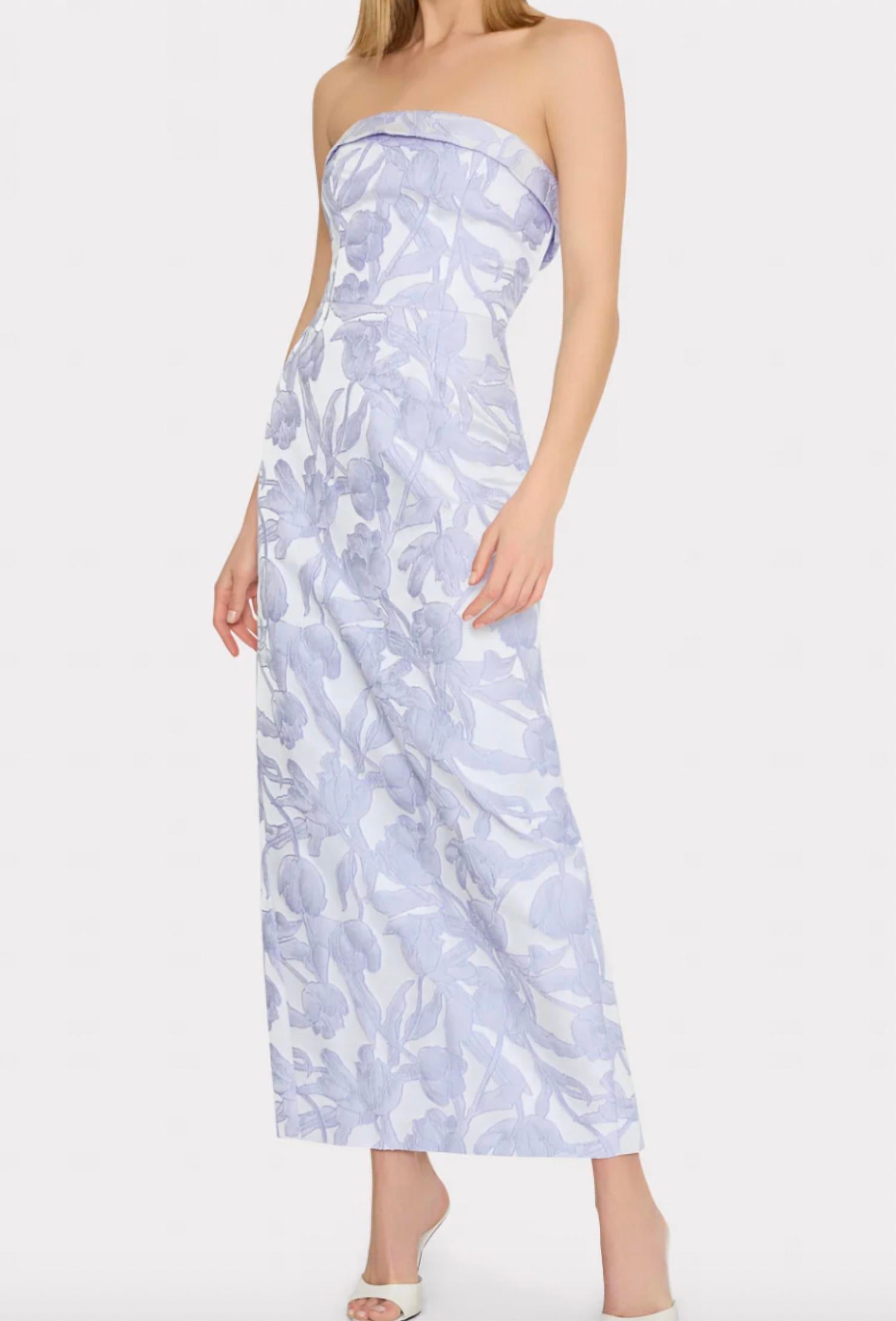 Milly - Tulip Jacquard Strapless Dress