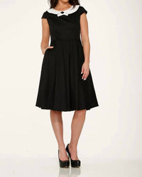 Orchid Bloom - Collar Swing Dress