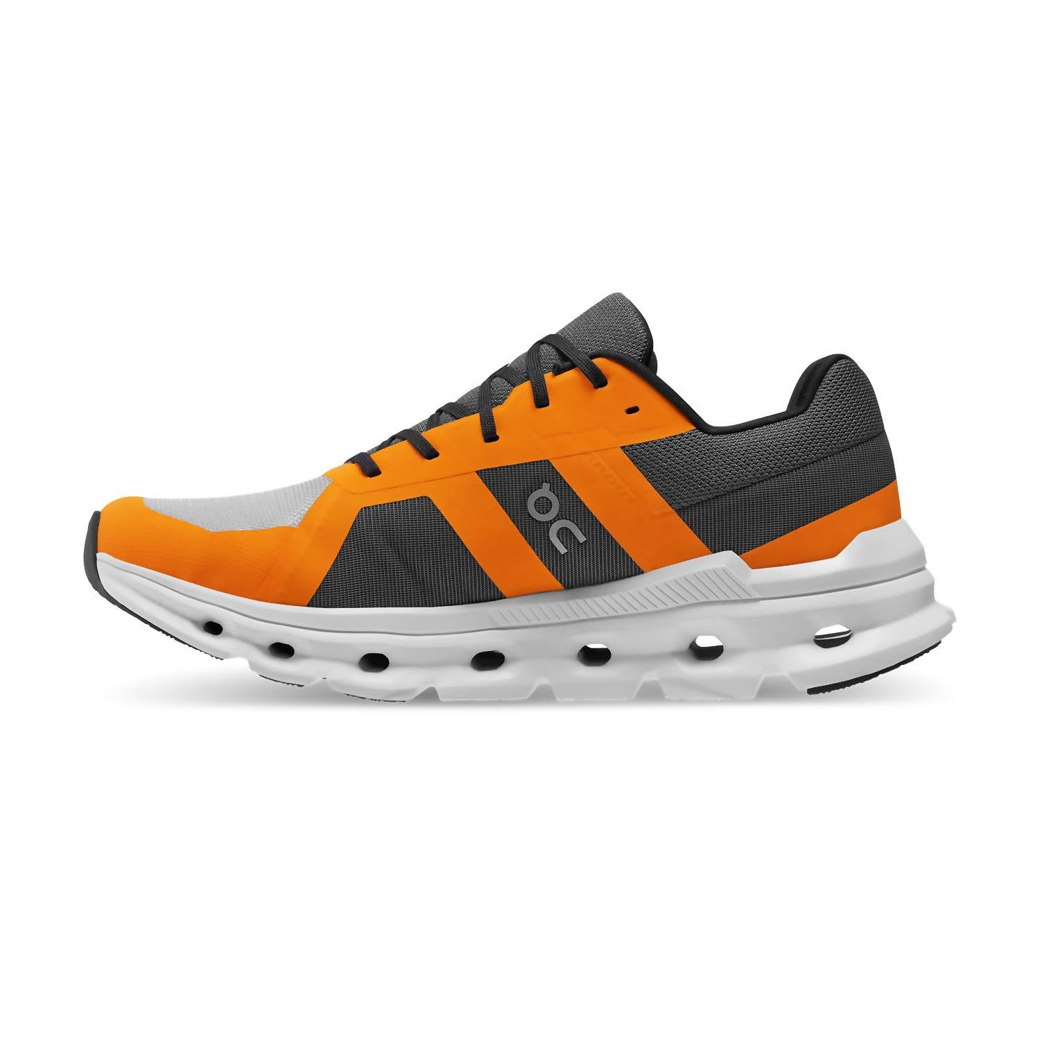 On Men's Cloudrunner Running Shoes in frost tumeric - men's shoe - detail view