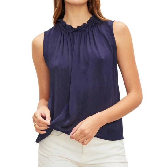 Velvet By Graham & Spencer - Crinkled Viscose Kiana Top