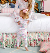 The Beaufort Bonnet Company Girl's Easter Sara Jane's Sweet Dream Set in princess grace rose - kids' sleepwear - detail view