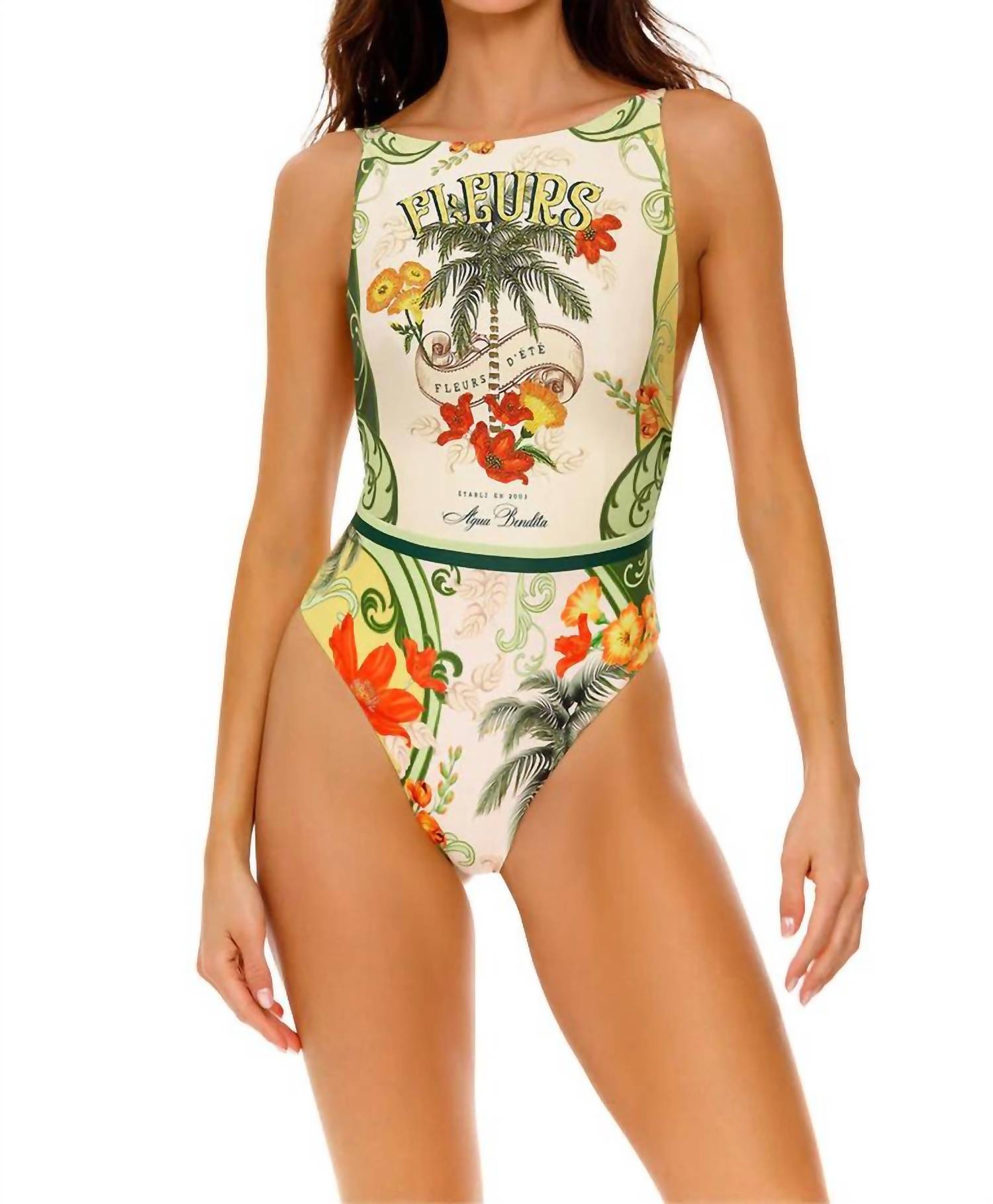AGUA BENDITA Domenica Ete One Piece in green - women's swimwear