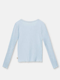 Kids Ribbed Slub Cardigan