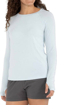 FREE FLY Women's Bamboo Shade Long Sleeve Top in tide pool - women's long sleeve top