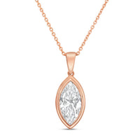 Diana M Jewels - Women's Marquise Lab-Grown Diamond Pendant Necklace (15.00 Ct) - Grand