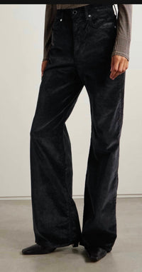 Veronica Beard - High Rise Wide Leg Velvet Pants