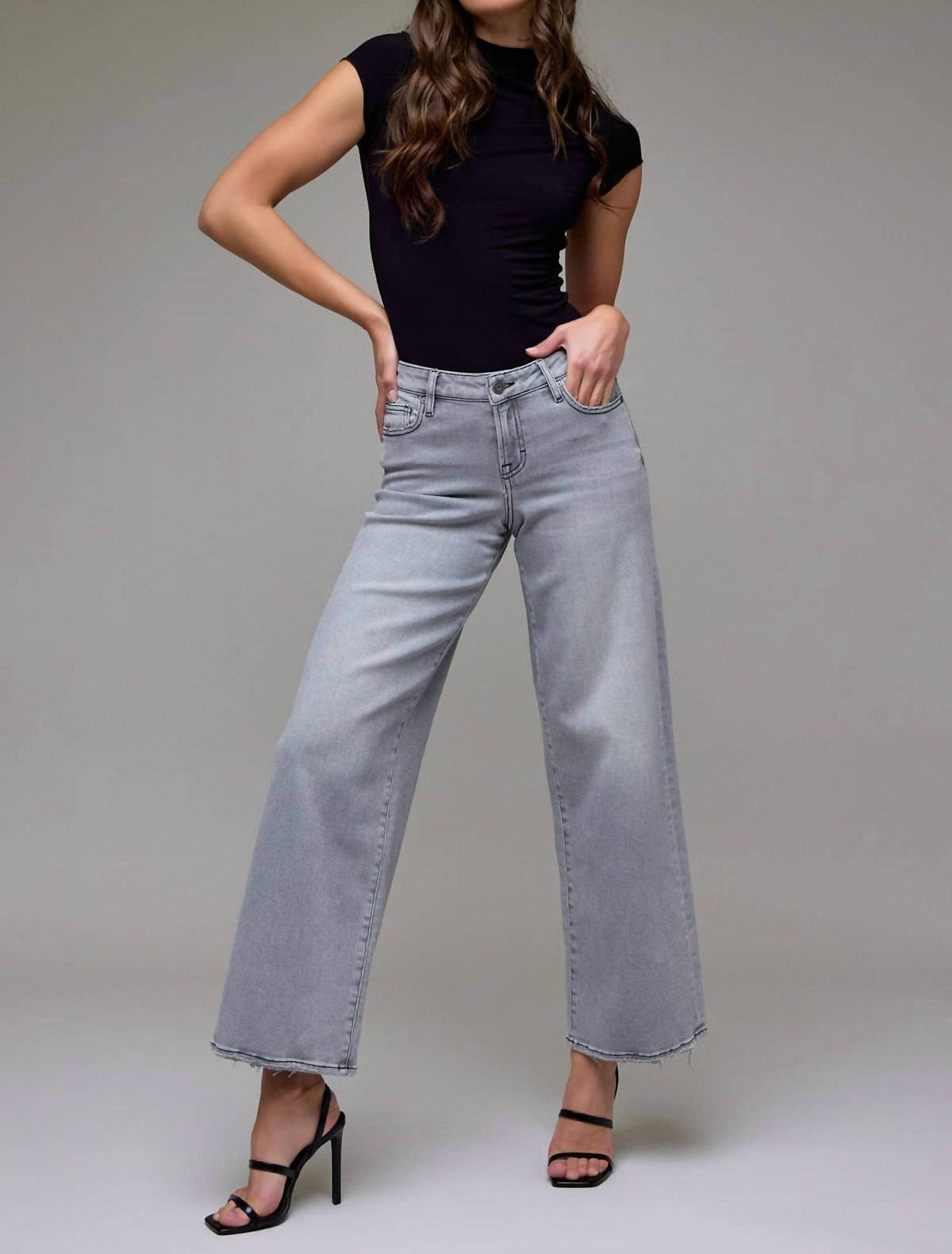 Hidden - Women's Nori Mid Rise Wide Leg Jeans