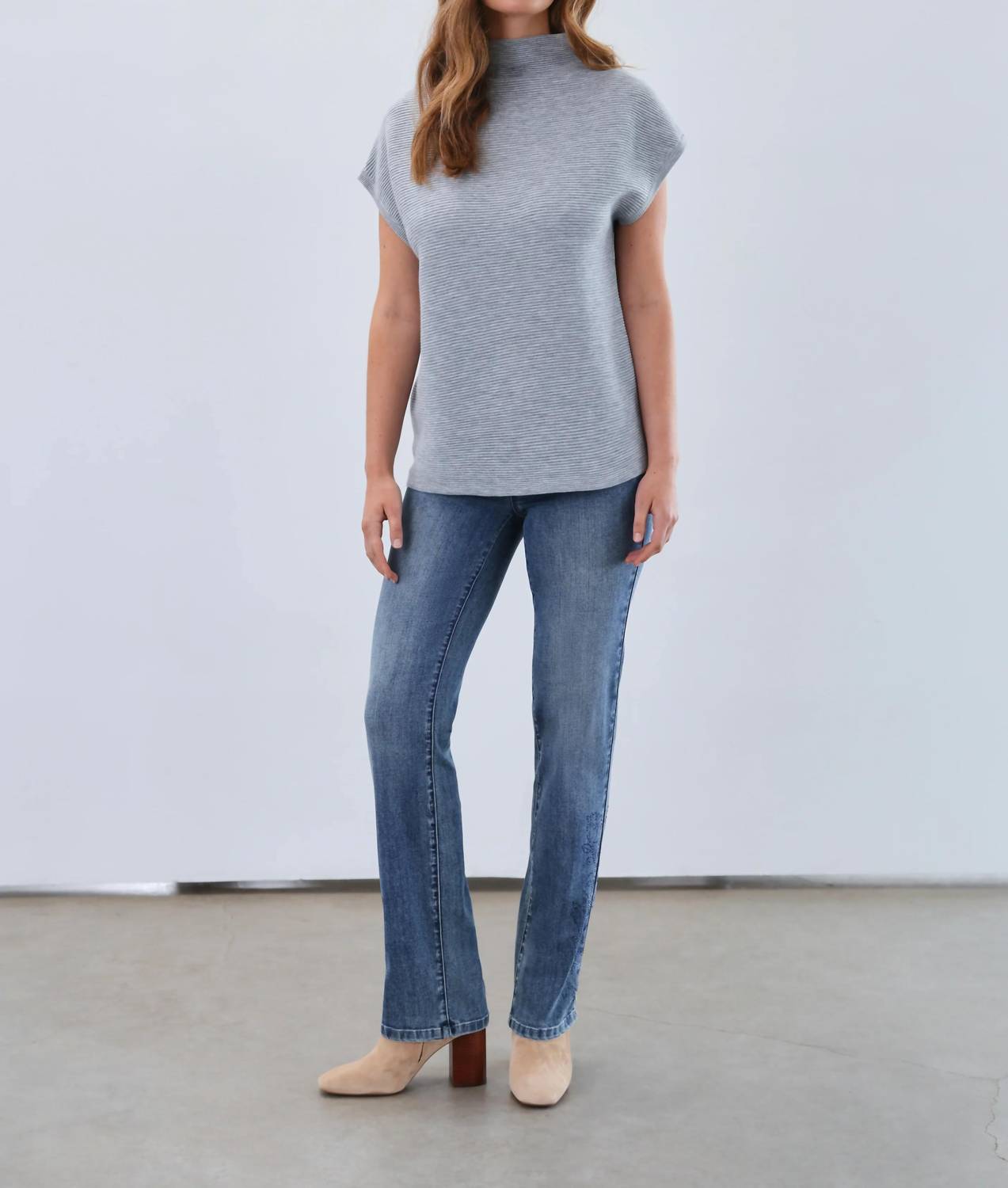Fdj - Pilar Pull-on Straight Leg Denim Jeans