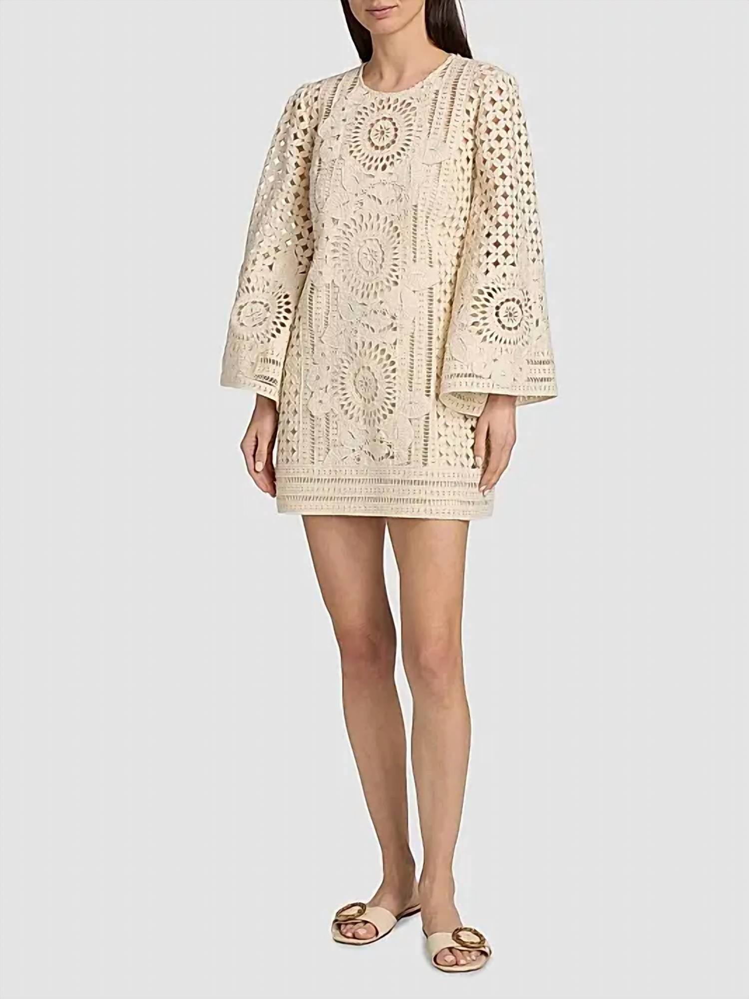 Zimmermann - Indra Embroidered Mini Dress