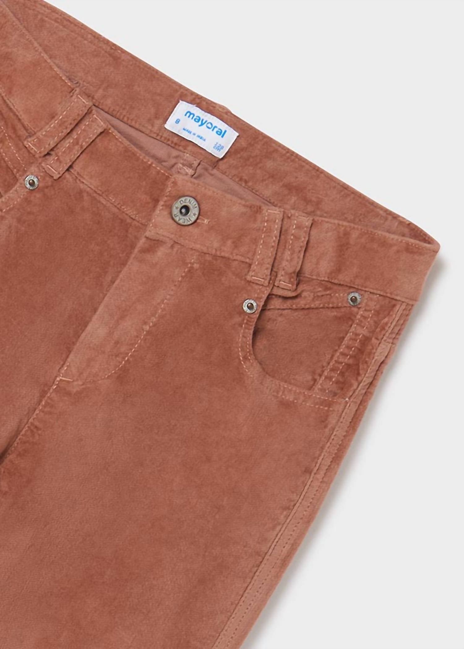 Mayoral - Girl's 2-Piece Rose Blouse With Corduroy Pants