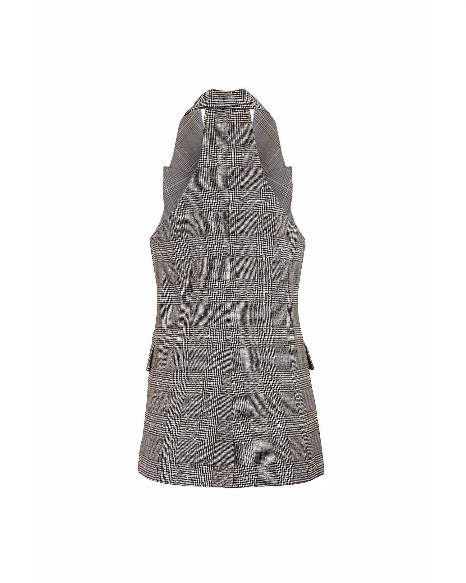 Theo The Label - Eudora Sequined Halter Vest