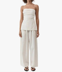 St. Agni - Women's Strapless Tie Back Top