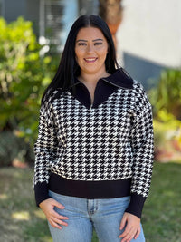 Southern Grace - The Estes Park Half Zip Sweater