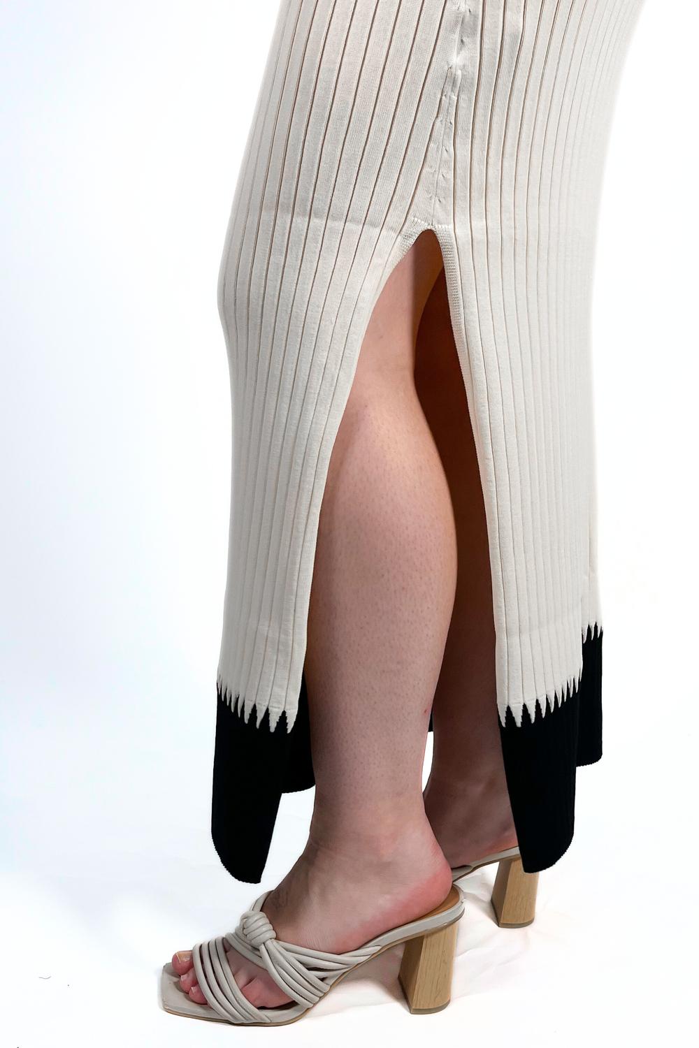 Karina Grimaldi - Amber Off Shoulder Knit Midi Dress