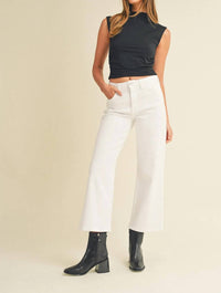 Just Black Denim - Slim Wide Leg Jeans