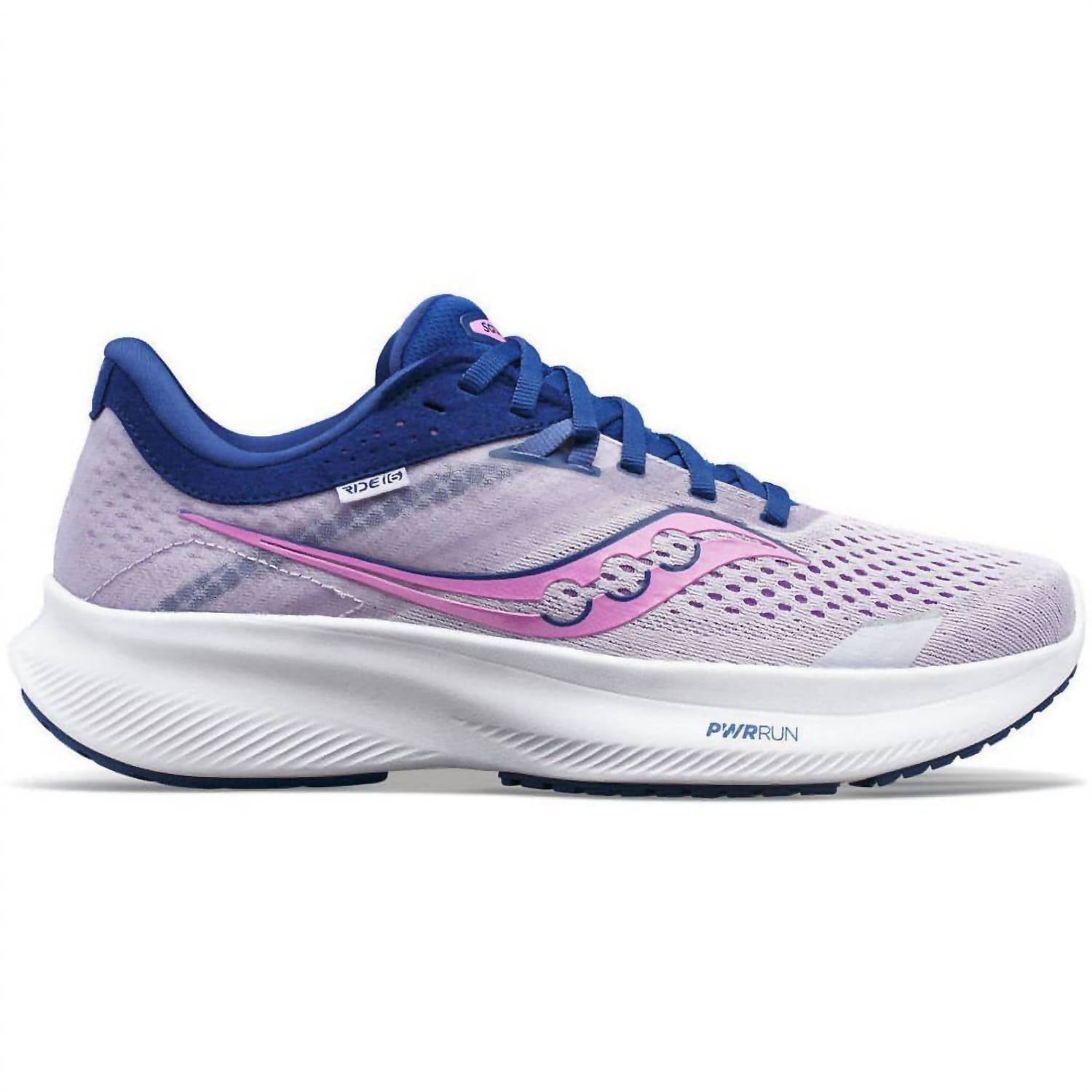 SAUCONY Women's Ride 16 Running Shoes in mauve indigo - women's shoe - alternate view