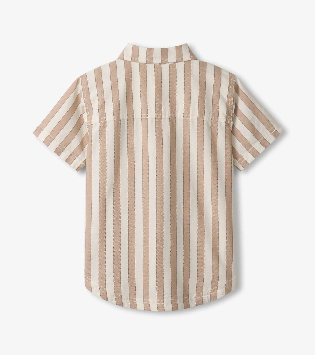 Hatley - Boys Thatched Stripes Button Down Shirt