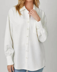 Mystree - Oversized Button Up Shirt