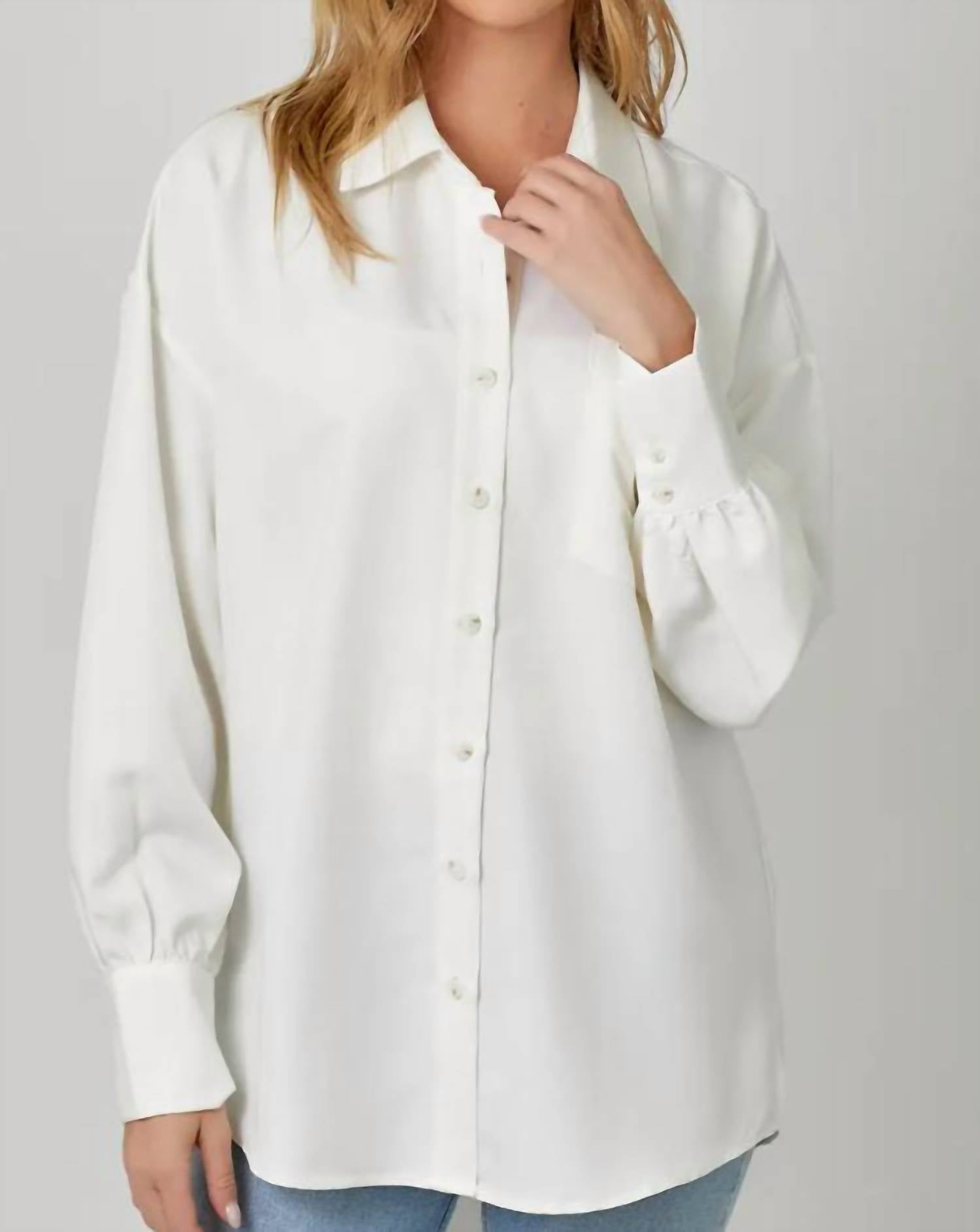 Mystree - Oversized Button Up Shirt